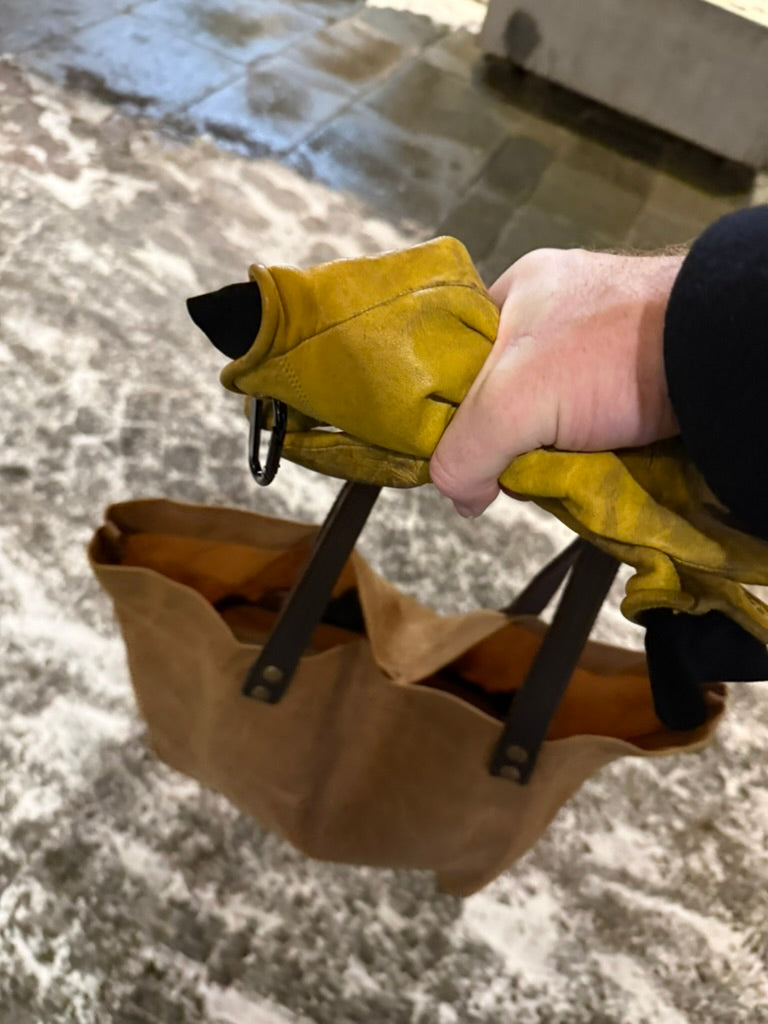 HURV 27 L - kjempetotebag i vokset kanvas