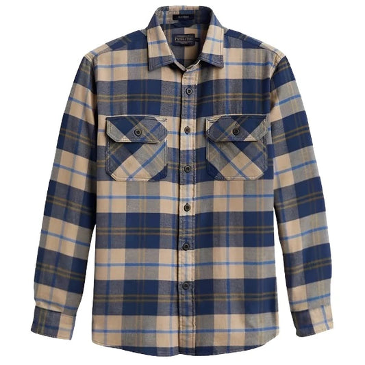 Pendleton – Burnside flanellskjorte – Marineblå/Bronse