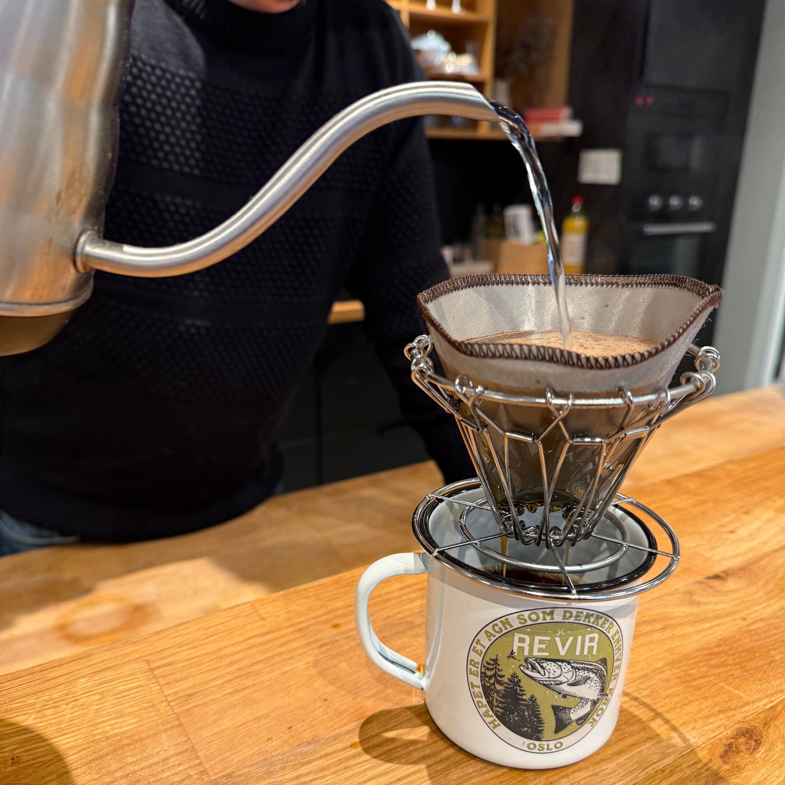 Collapsible Coffee Dripper – Filterholder m/resirkulerbart filter