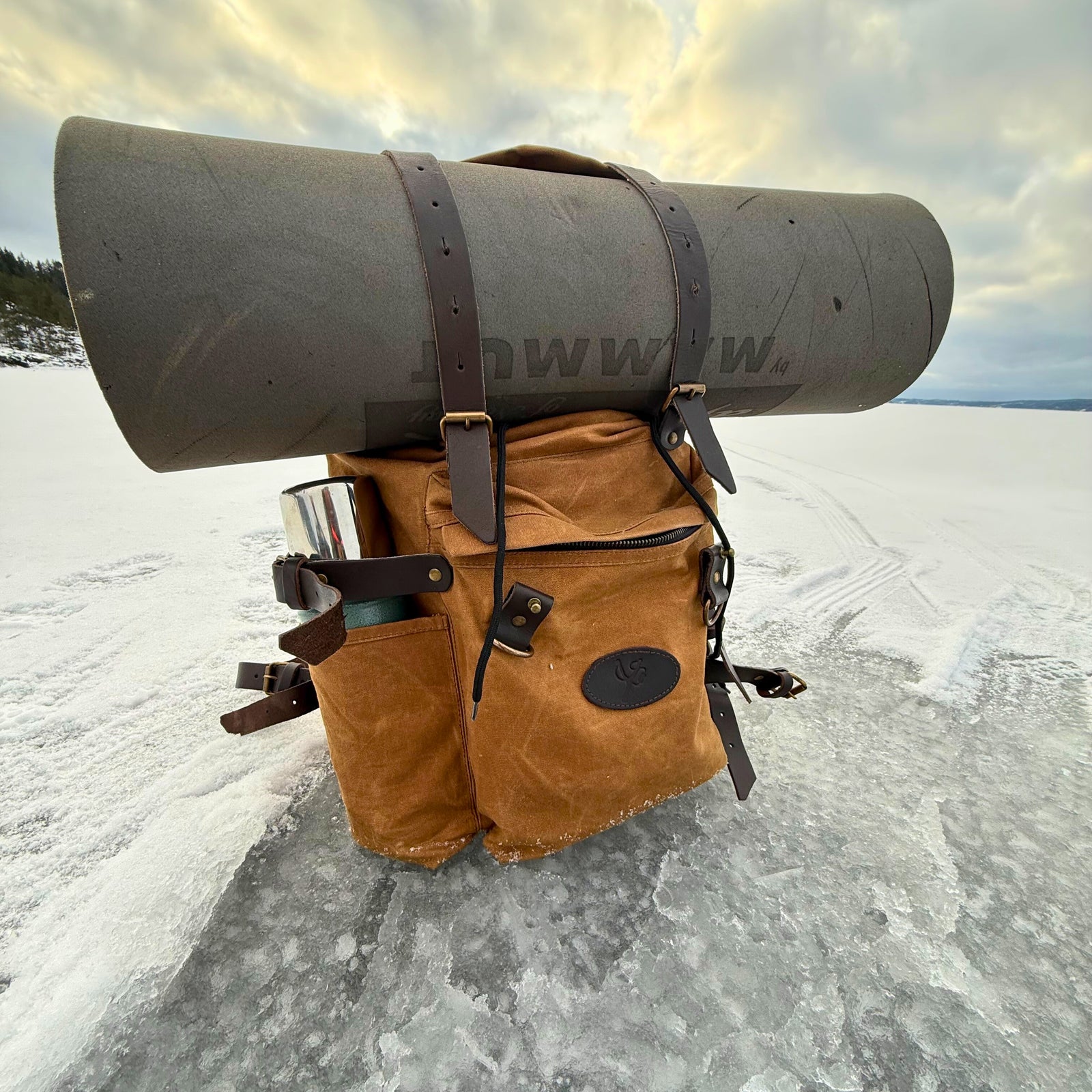 Sekken - Tursekk i skinn og vokset canvas