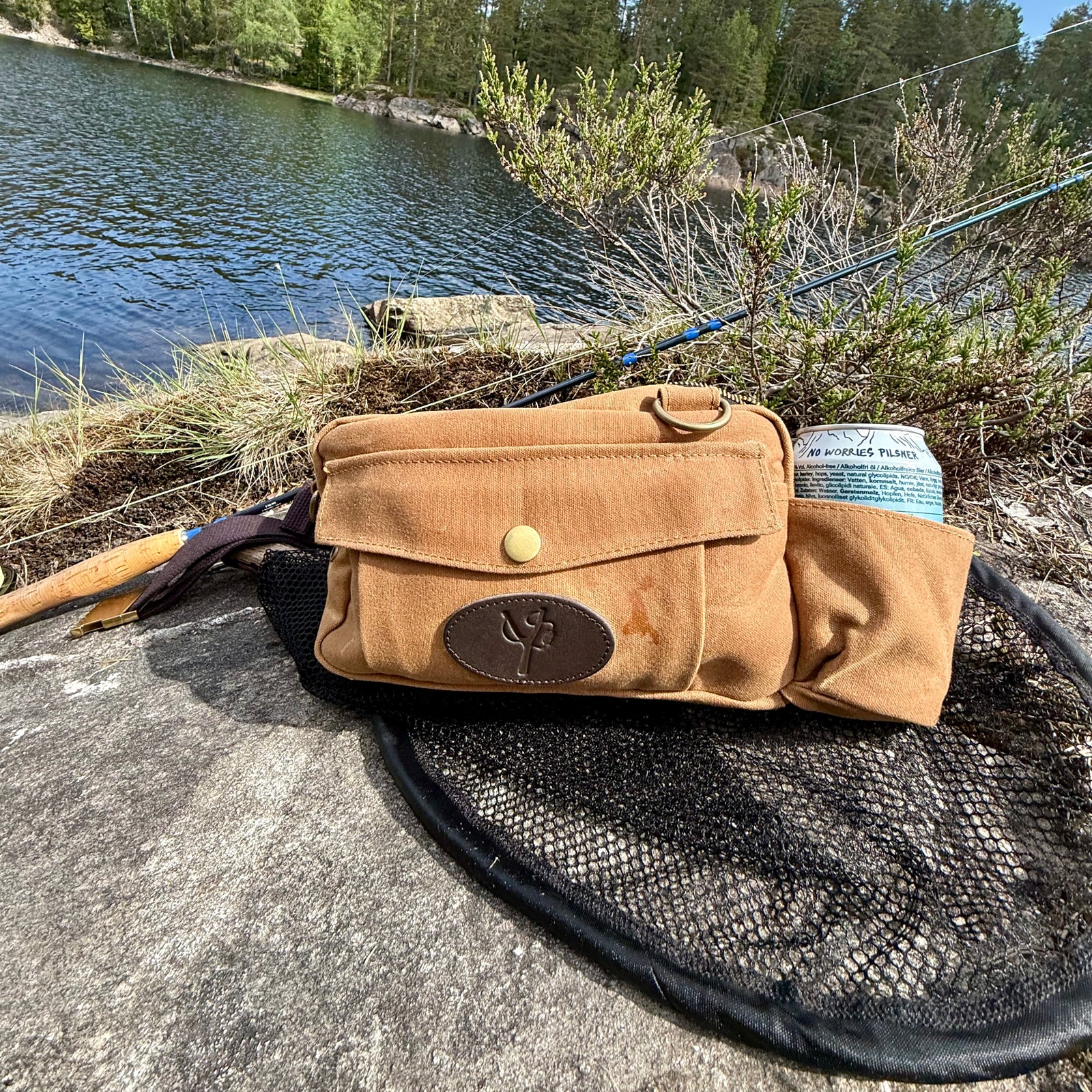 Marka - Hip-pack i vokset canvas