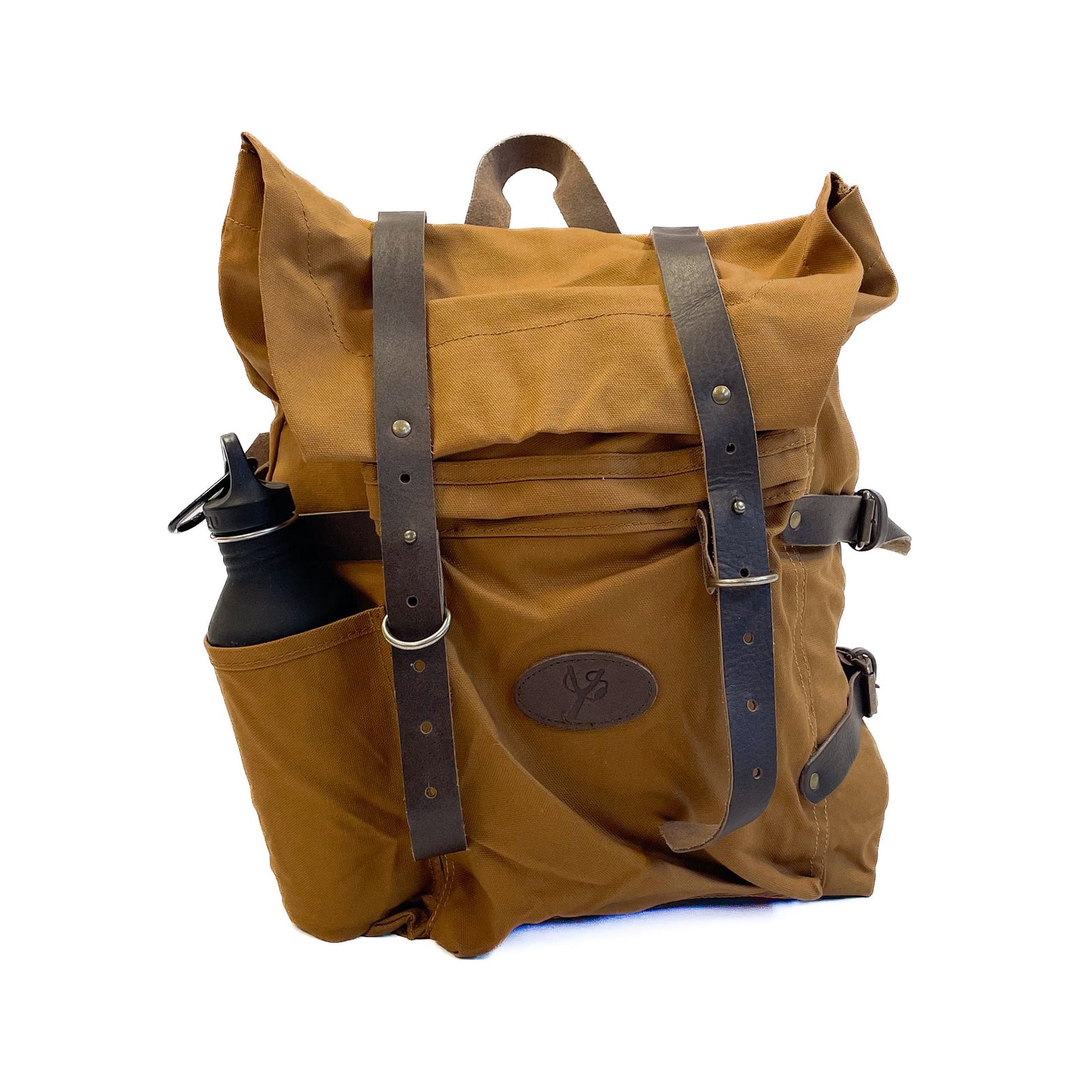 Sekken - Tursekk i skinn og vokset canvas