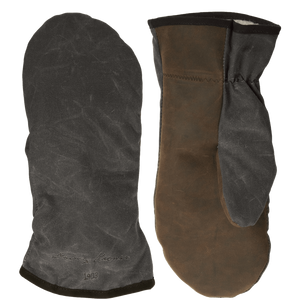 Stormy Kromer – Waxed Tough Mitts – votter i oilskin med fleece