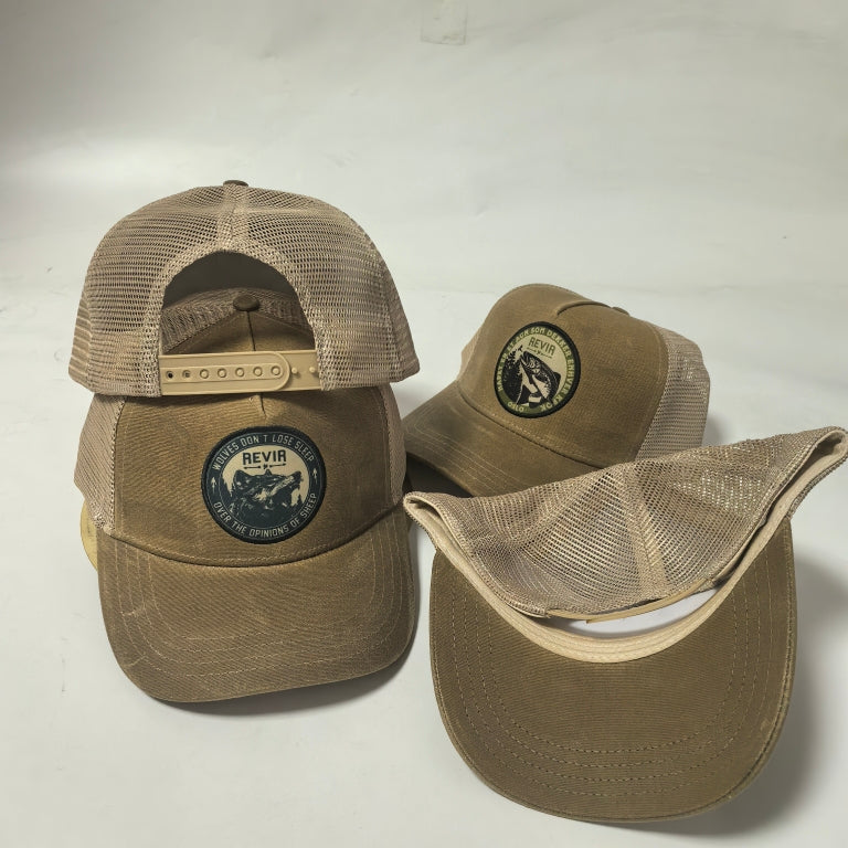 Truckercaps i oljet canvas - Limited edition