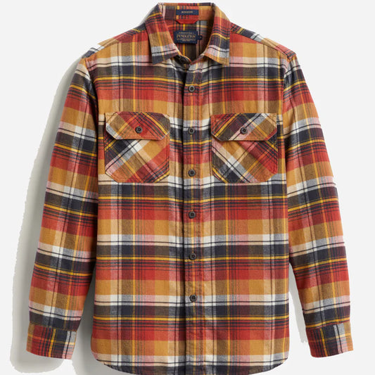 Pendleton – Burnside flanellskjorte – Gull/Rød