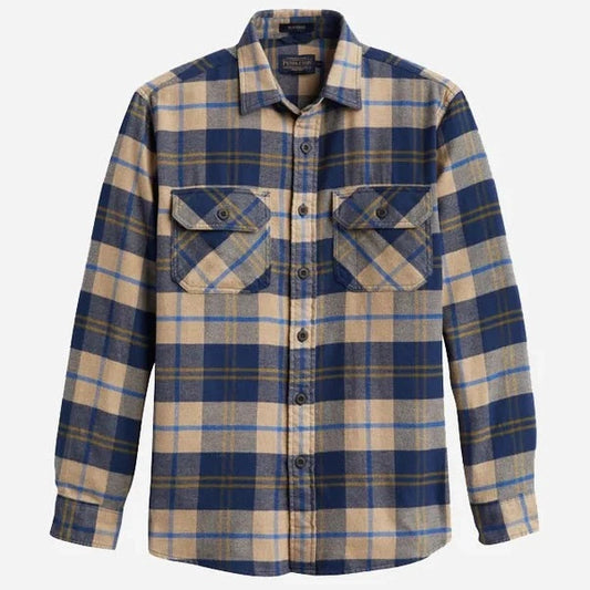 Pendleton – Burnside flanellskjorte – Marineblå/Bronse