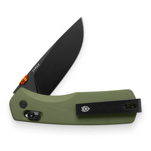 JAMES BRAND – THE CARTER – OD GREEN/ORANGE/BLACK – FOLDEKNIV