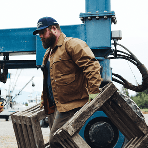 Filson – Lined Tin Cloth Cruiser Jacket – dark tan