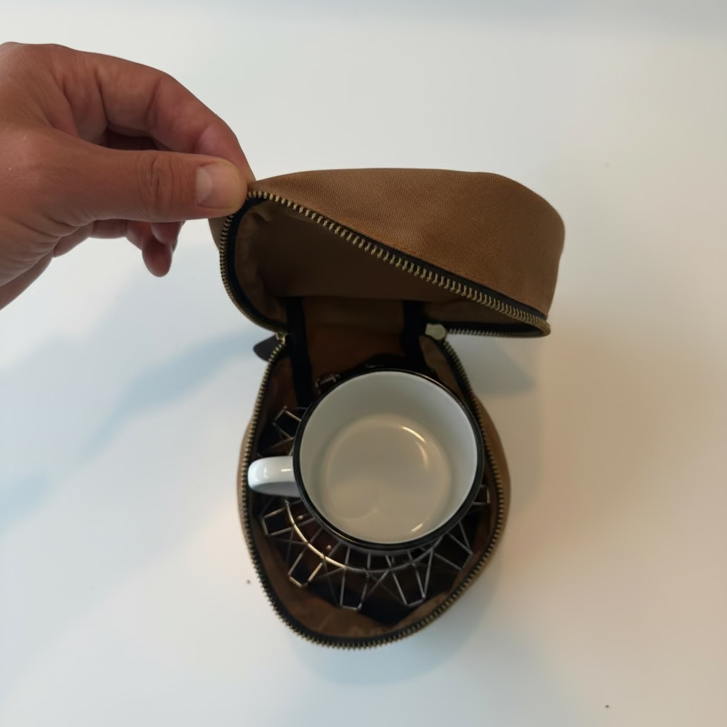 Coffee Dripper Sleeve i vokset kanvas