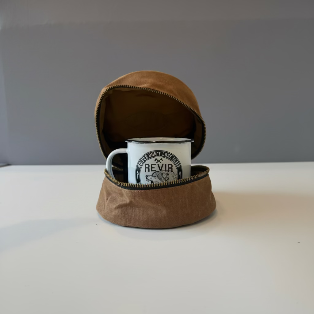 Coffee Dripper Sleeve i vokset kanvas
