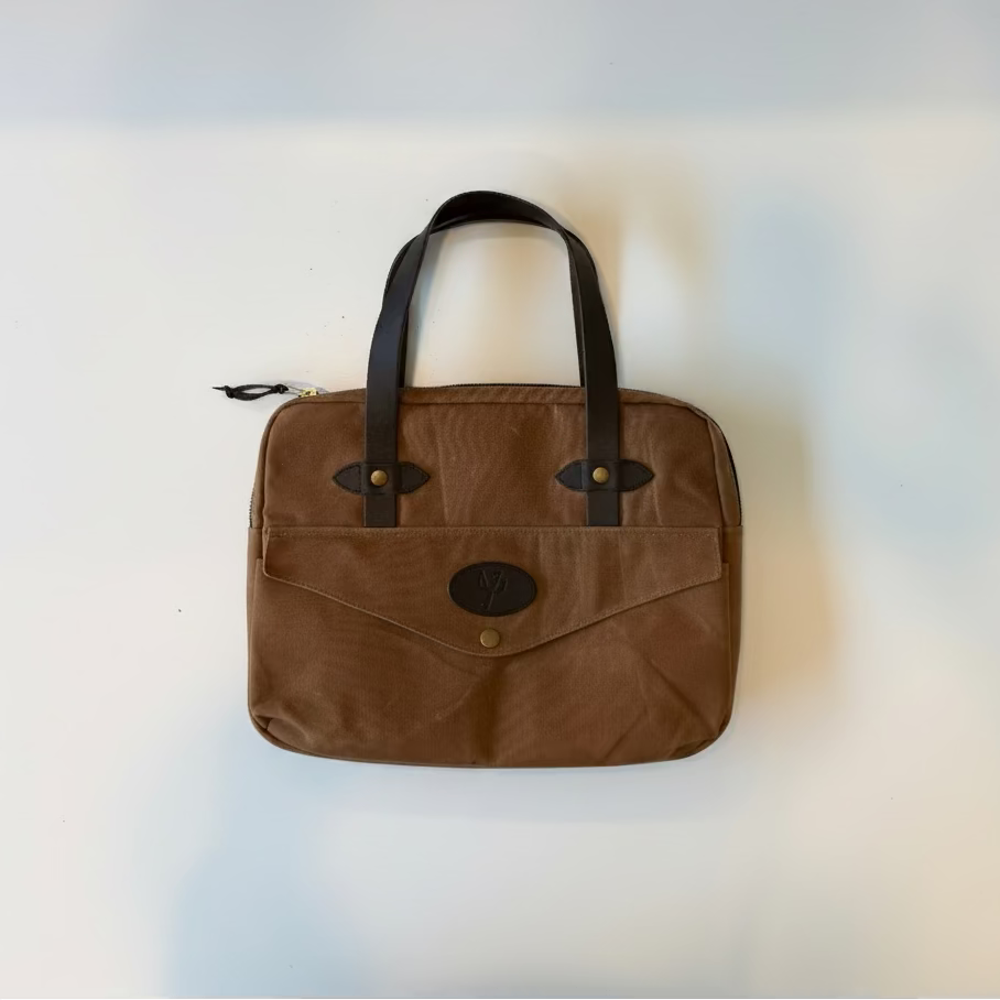 Ærbe - PC-bagg i vokset canvas