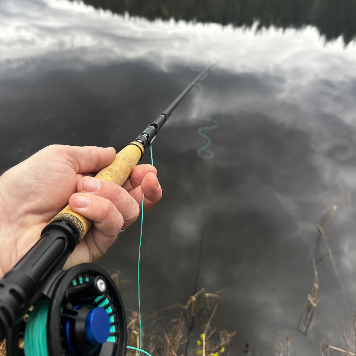 Reyr - First Cast - Reise teleskop fluestang 9ft  #4 - Venstrehåndsstang