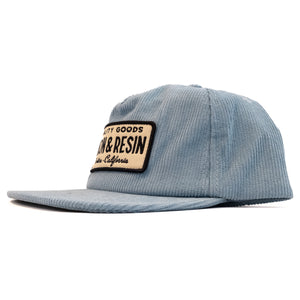 Iron and Resin – Quality Goods Hat - Corduroy (Blå)
