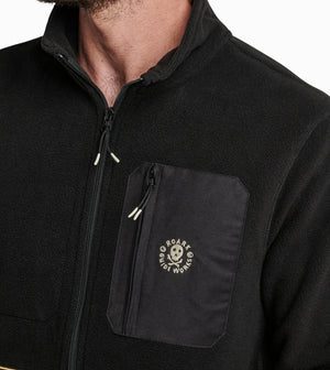 Roark – Landfall fleece i Black Ikigai