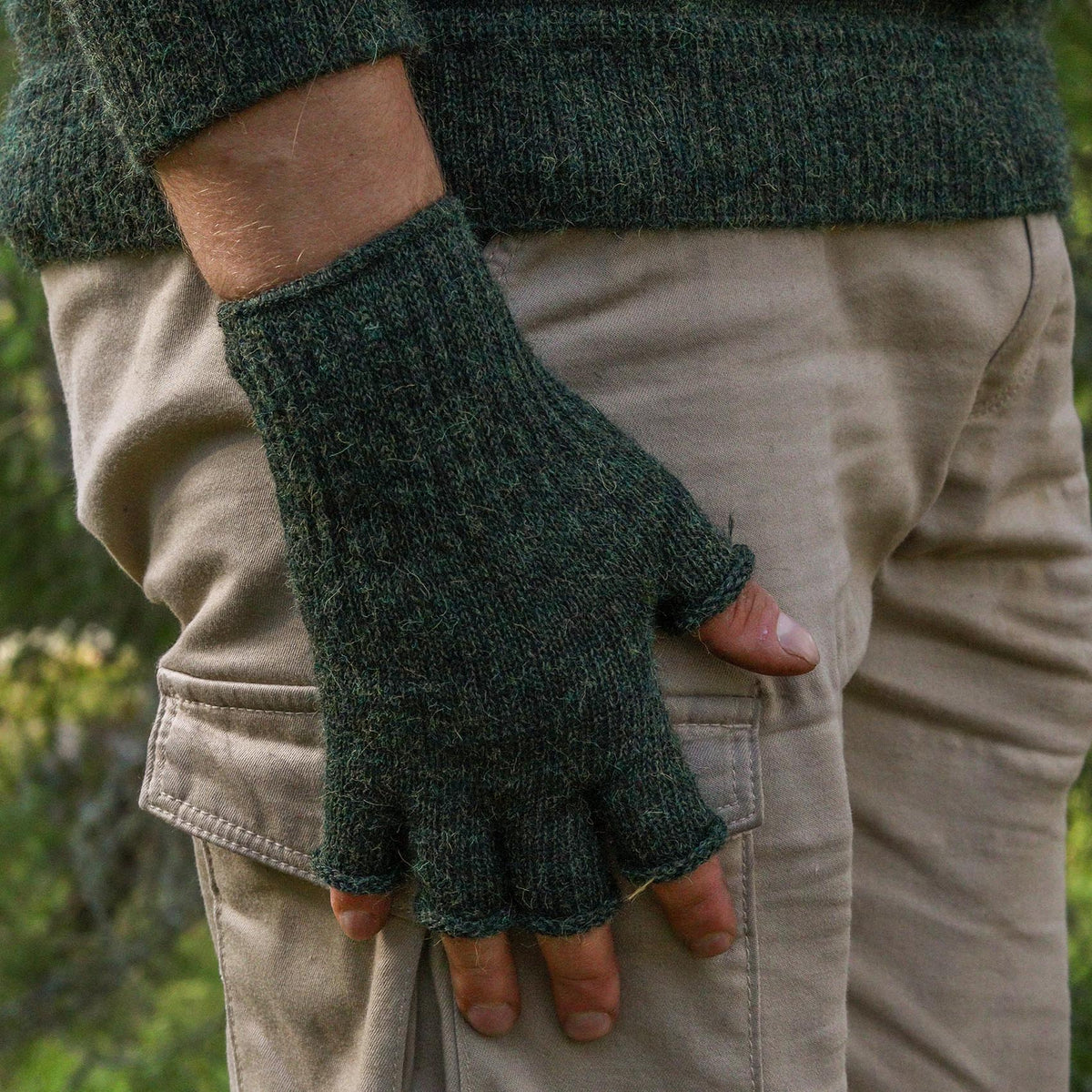 Pulu Fingervanter – 100 % Alpakka (To Farger)