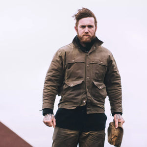 Filson – Lined Tin Cloth Cruiser Jacket – dark tan