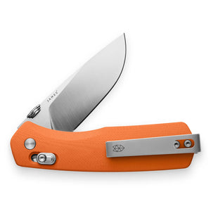 JAMES BRAND – THE CARTER – ORANGE/STAINLESS  – FOLDEKNIV