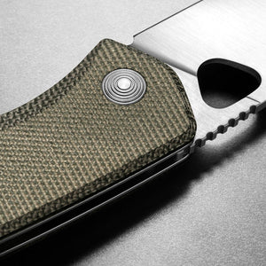 JAMES BRAND – FOLSOM – OD GREEN/STAINLESS/MICARTA – FOLDEKNIV