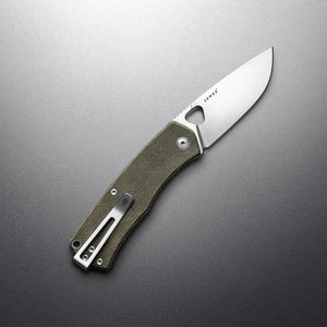 JAMES BRAND – FOLSOM – OD GREEN/STAINLESS/MICARTA – FOLDEKNIV