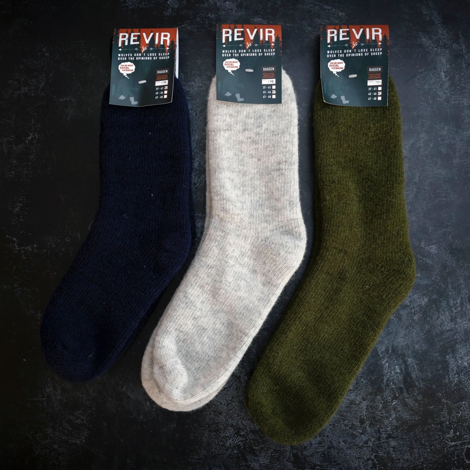 Raggen – Ullsokker – Marine