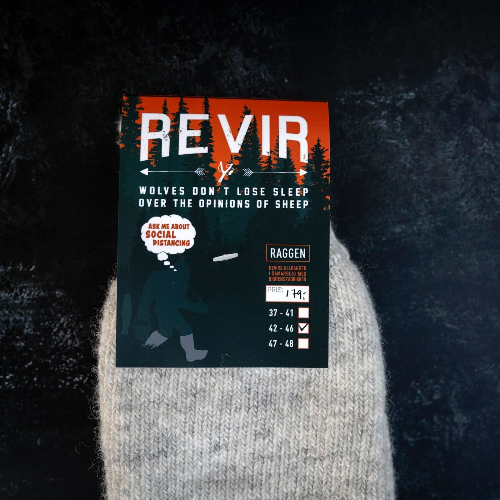 Raggen – Ullsokker – Grå