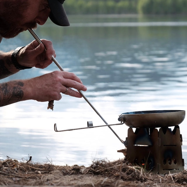 Blåserør til bål og fyring
