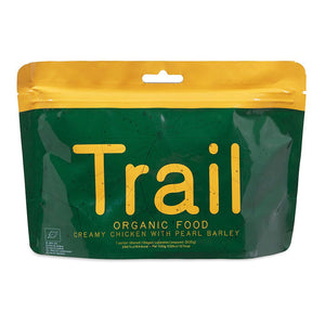 TRAIL ORGANIC FOOD – KREMET KYLLING OG BYGGRYN – TURMAT
